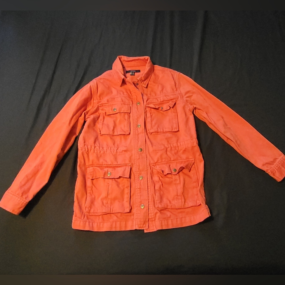 Forever 21 Orange Military Field Jacket